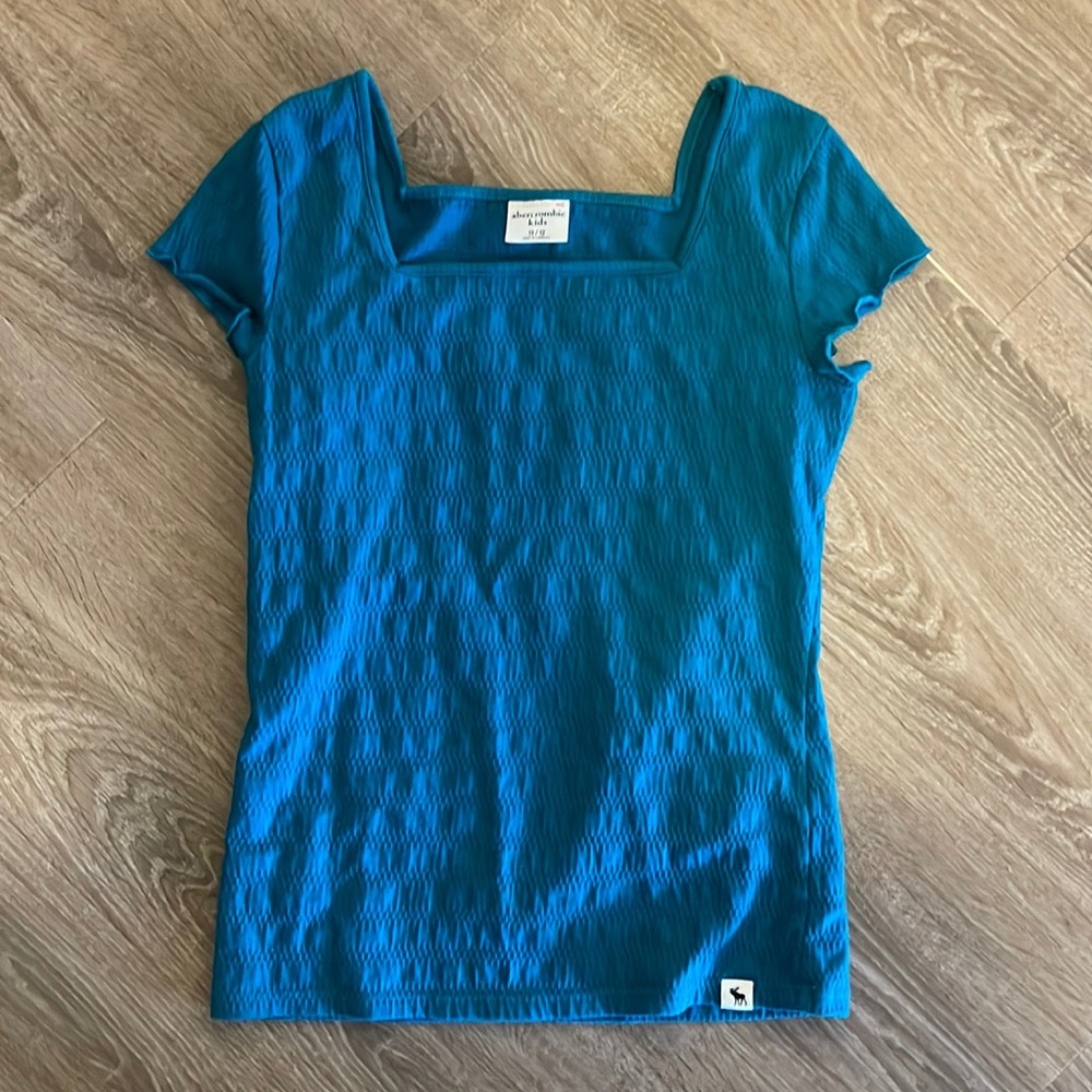 Girls abercrombie kids blue shirt